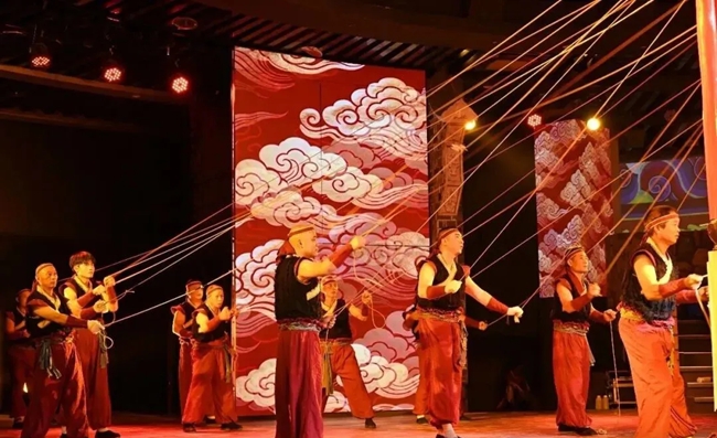 霍童线狮表演